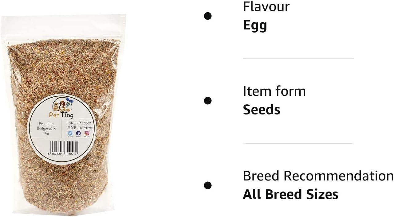 Pet Ting Budgie Seed Mix 1kg