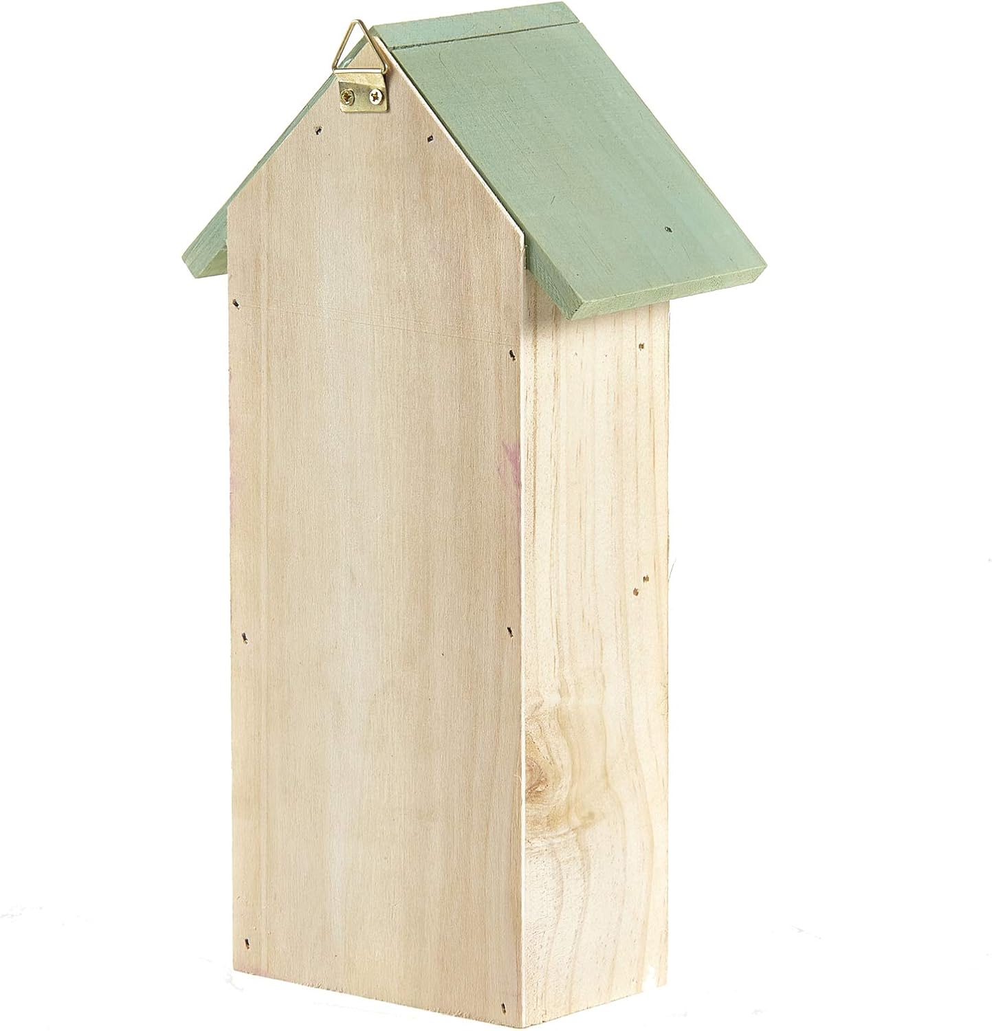 Pet Ting Wooden Insect Bee House Natural Wood Bug Hotel Shelter Garden Nest Box 26cm,Beige