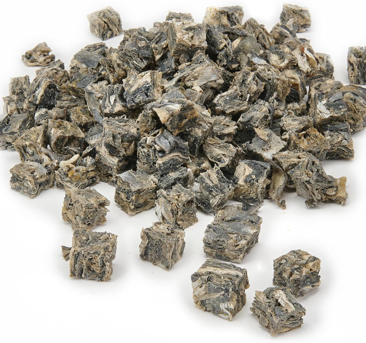 Premium Fish Skin Cubes Dog Treats, 5L Tub