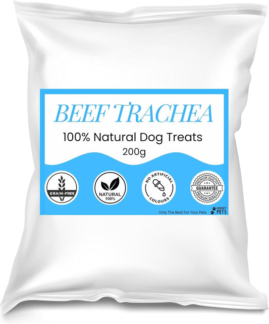 Premium Natural Dog Treat (200g, Beef Trachea)