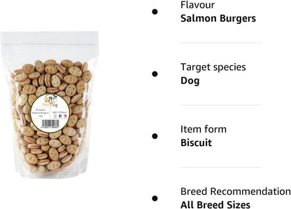 Salmon Burgers Dog Biscuits 1kg