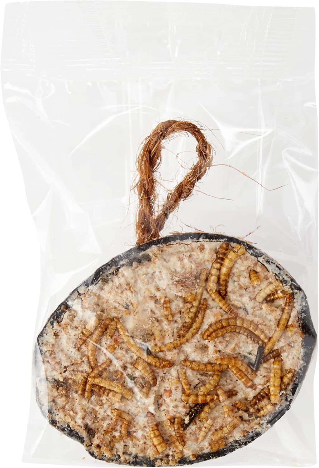 Garden Ting Mealworm Suet Coconut Halves Wild Bird Treat, 12 Pack
