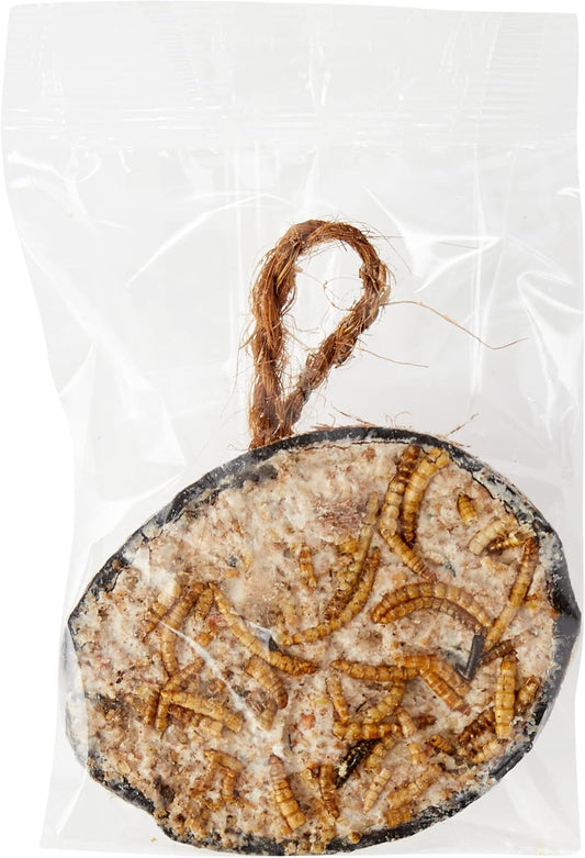 Garden Ting Mealworm Suet Coconut Halves Wild Bird Treat, 12 Pack
