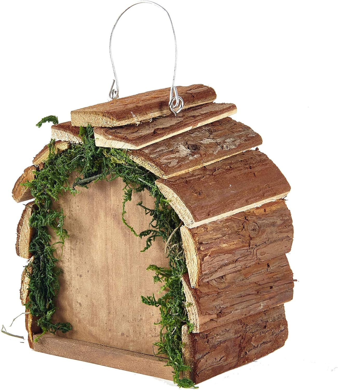 Wooden Butterfly Hotel House Natural Wood Hanging Garden Decoration