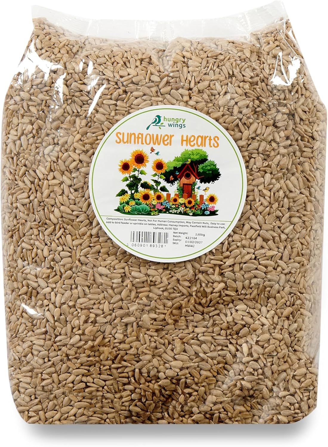 Wild Bird Food (2kg, Sunflower Hearts)