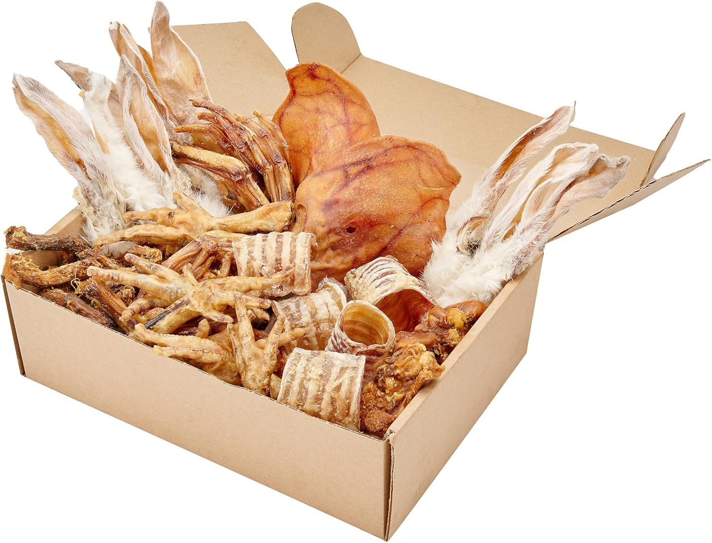 Natural Dog Treat Box, Rabbit, Chicken, Pork, Duck, 50 Pieces
