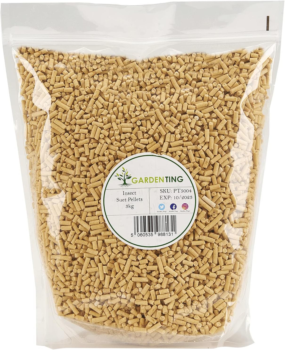Garden Ting Insect Suet Pellets Wild Bird Food, 3 kg