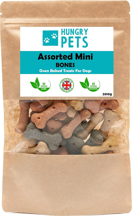 Assorted Mini Bone Dog Biscuits 200g