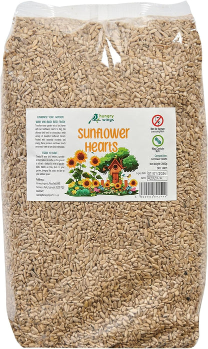 Premium Wild Bird Food 5L Refill, (5L Bag, Sunflower Hearts)
