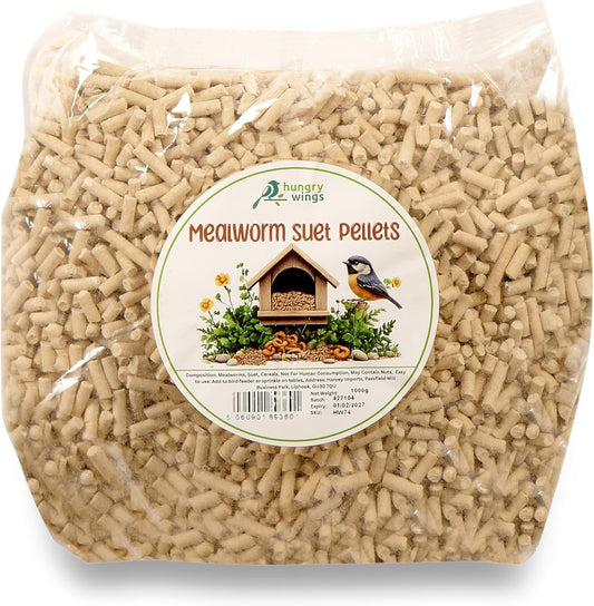 Wild Bird Food (1kg, Mealworm Suet Pellets)