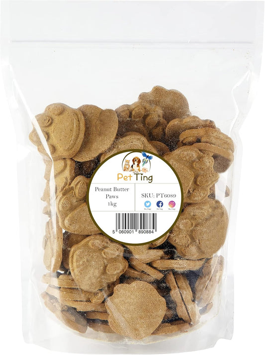 Premium Peanut Butter Paws Dog Treat 1kg