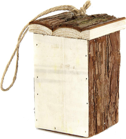 Small Wooden Insect Hotel Eco Friendly House Natural for Bee Butterfly 16.5cm