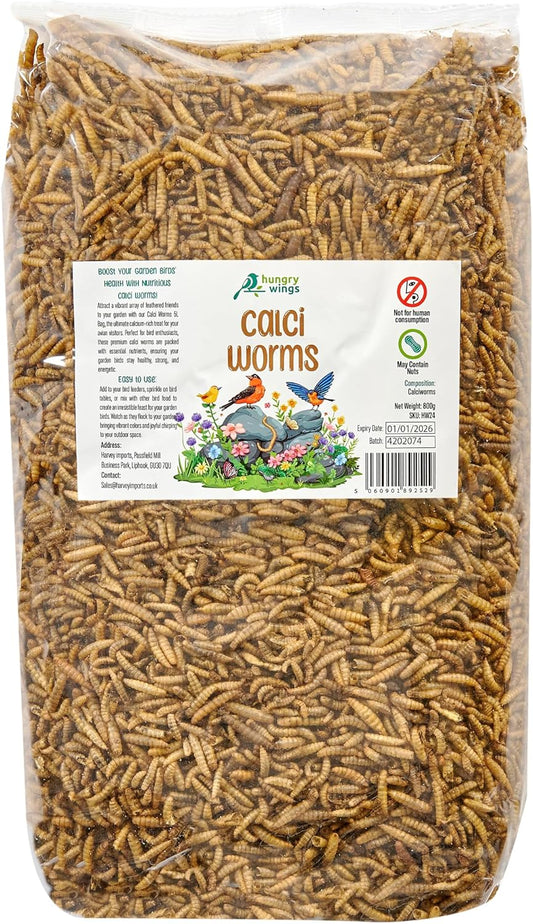 Premium Wild Bird Food 5L Refill, (5L Bag, Calci Worms)