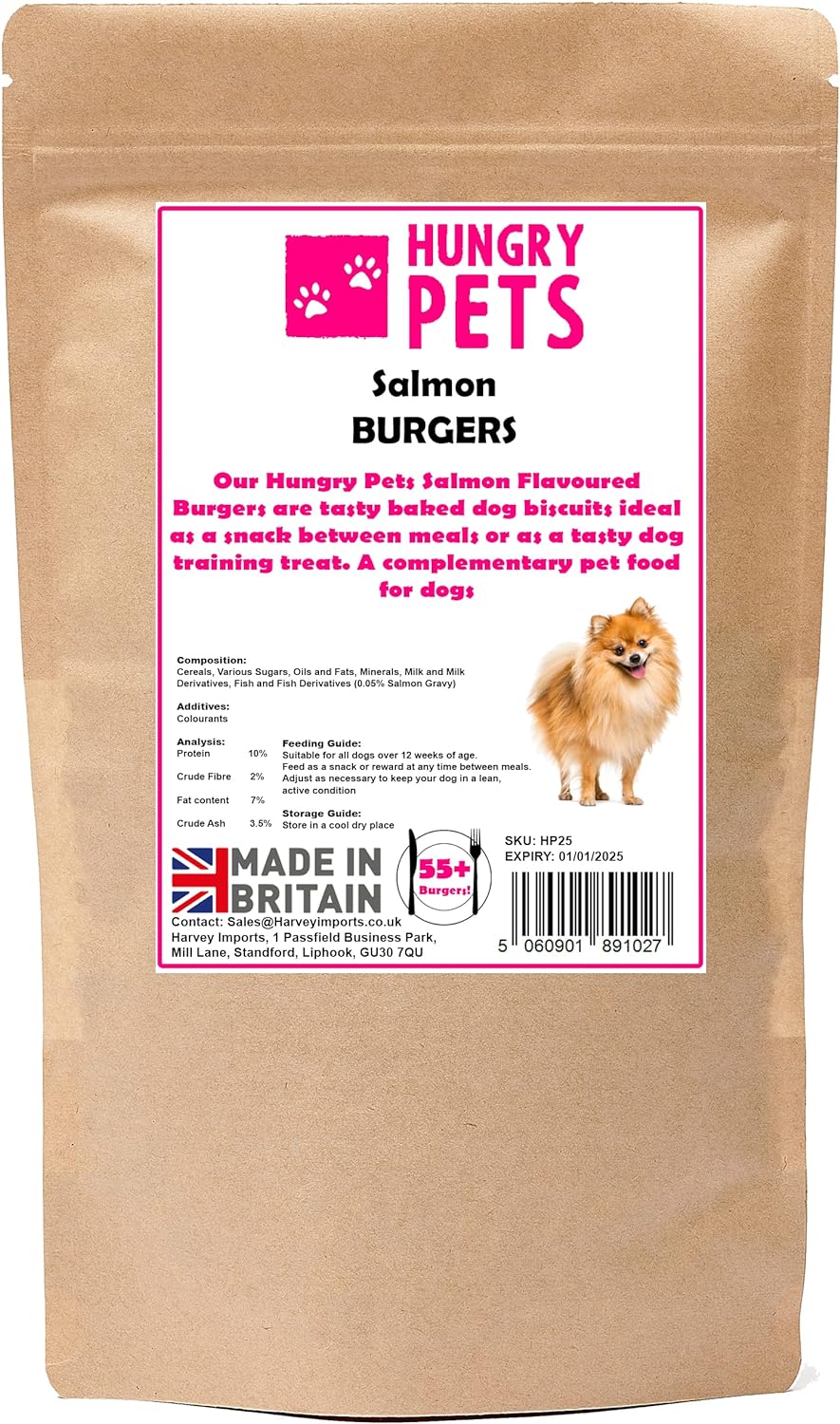 Salmon Burgers Dog Biscuits