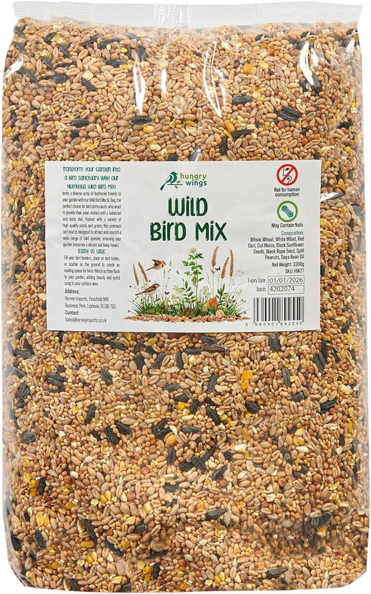 Premium Wild Bird Food 5L Refill, (5L Bag, Wild Bird Mix)