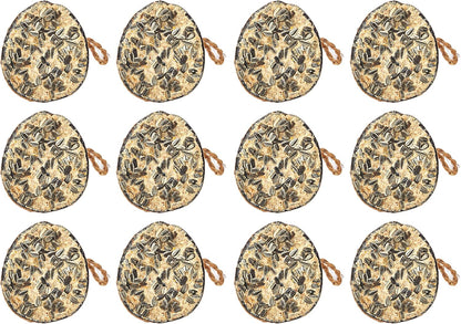 Garden Ting Sunflower Suet Coconut Halves Wild Bird Treat, 2.4 kg - 12 count